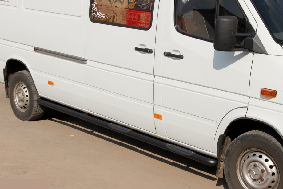 Mercedes Sprinter W901/902/903/904/905 1995–2006 Sivupalkit Black (2 kpl, ruostumaton teräs) Image