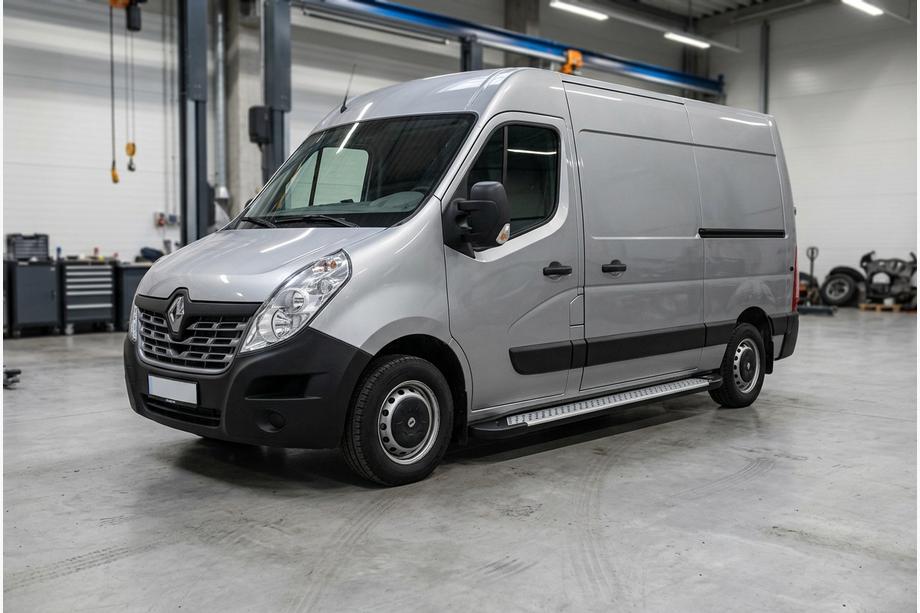 Renault Master 2011–2023 Allmond Grey -sivuporrassarja (2 kpl, alumiini) Image