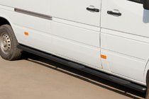 Volkswagen LT 1995–2006 Sivupalkit Black (2 kpl, ruostumaton teräs) Keskipitkä akseliväli, Ø60 mm kuva 4