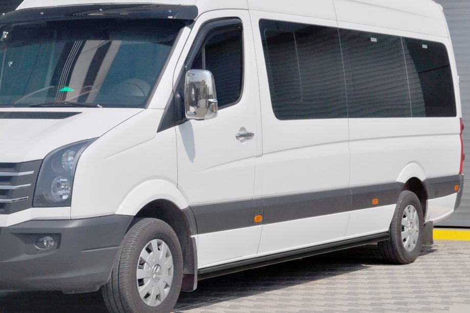 Volkswagen Crafter 2006–2016 Sivupalkit Black (2 kpl, ruostumaton teräs) Image