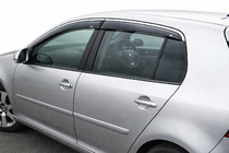 Volkswagen Golf 5 2003–2009 Tuuliohjaimet kromilistalla (HB, 4 kpl, Niken) kuva 1