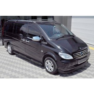 Sivuputket Black (2 kpl, ruostumaton teräs) Mercedes Vito W639 2004–2014 kuva 1