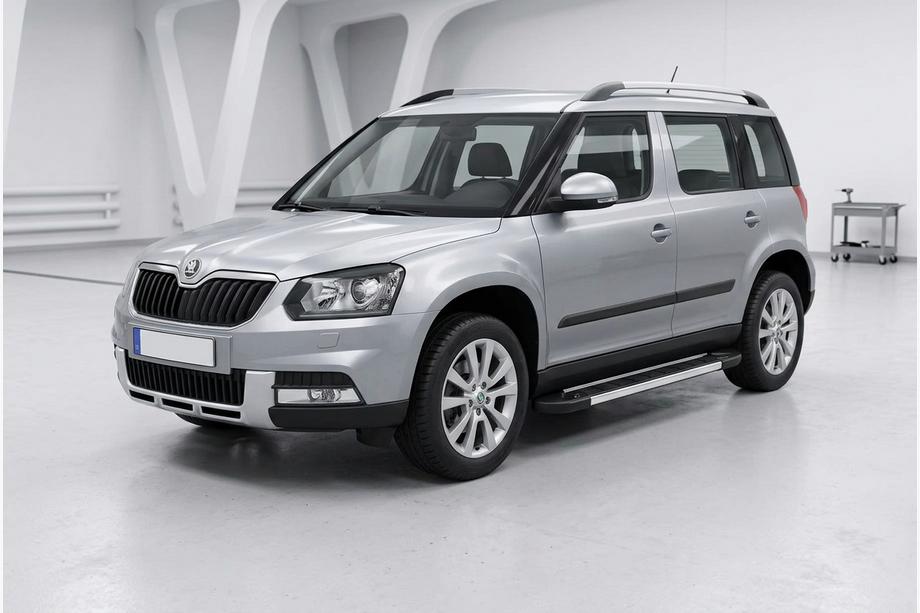 Skoda Yeti 2009–2017 RedLine V1 sivuportaat (2 kpl, alumiini) Image