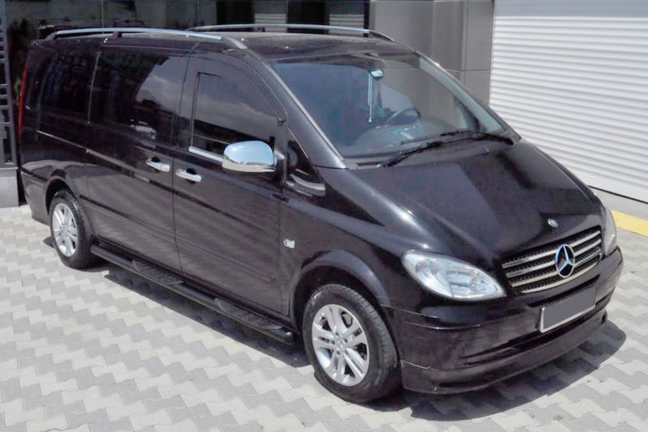 Mercedes Viano 2004–2014 Sivuputket Black (2 kpl, ruostumaton teräs) Image