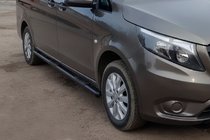 Mercedes Vito/V-class W447 2014– Sivuputket Black (2 kpl, ruostumaton teräs) d60, pitkä akseliväli (L3) kuva 2