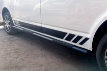 Volkswagen T5 2010–2015 Sivuputket Black (2 kpl, ruostumaton teräs) kuva 3
