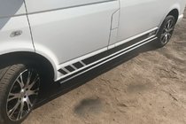 Volkswagen T6 2015–2024 Sivuputket Black (2 kpl, ruostumaton teräs) kuva 5