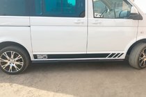 Volkswagen T6 2015–2024 Sivuputket Black (2 kpl, ruostumaton teräs) kuva 10