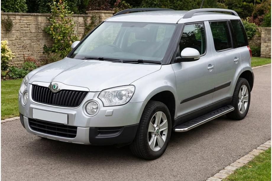 Skoda Yeti 2009–2017 Maydos V1 sivuportaat (2 kpl, alumiini ↗ ruostumaton teräs) Image