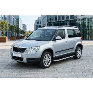 Tayga Grey -sivuaskelmat (2 kpl, alumiini) Skoda Yeti 2009–2017 kuva 1