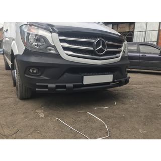 Etummainen alasuojakaari Shark Black (ruostumaton teräs) Mercedes Sprinter W906 2006–2018 kuva 1