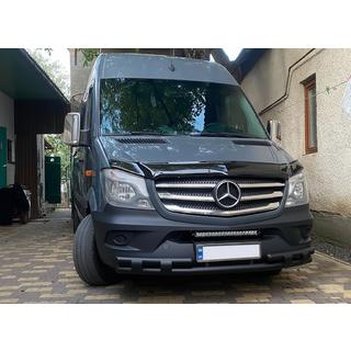 Etummainen alasuojakaari Shark Black (ruostumaton teräs) Mercedes Sprinter W906 2006–2018 kuva 2