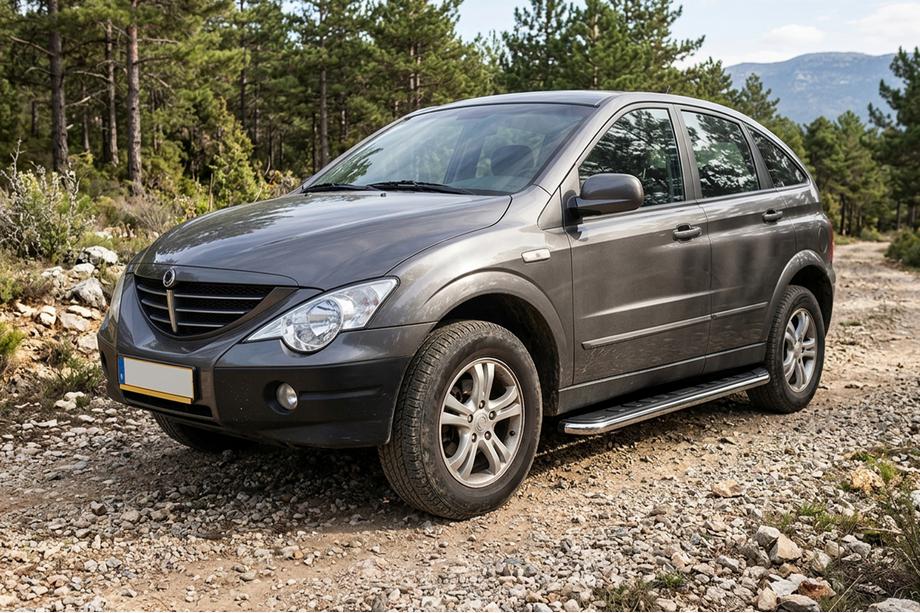 SsangYong Action 2005–2018 Maydos V1 sivuportaat (2 kpl, alumiini ↗ ruostumaton teräs) Image