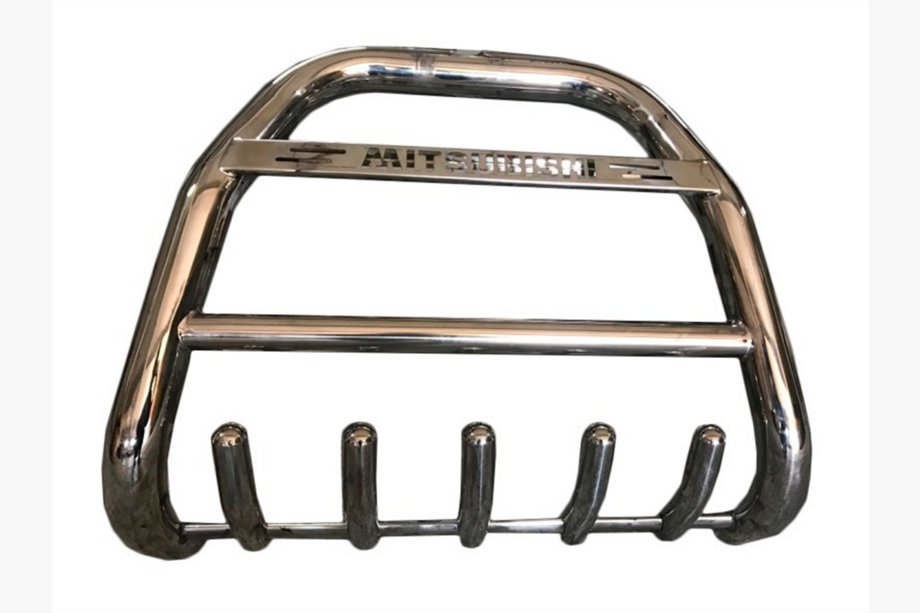Mitsubishi Pajero Wagon IV 2006–2021 Puskurirauta QT012 (ruostumaton teräs) Image