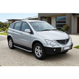 Tayga Grey -sivuaskelmat (2 kpl, alumiini) SsangYong Action 2005–2018 kuva 1