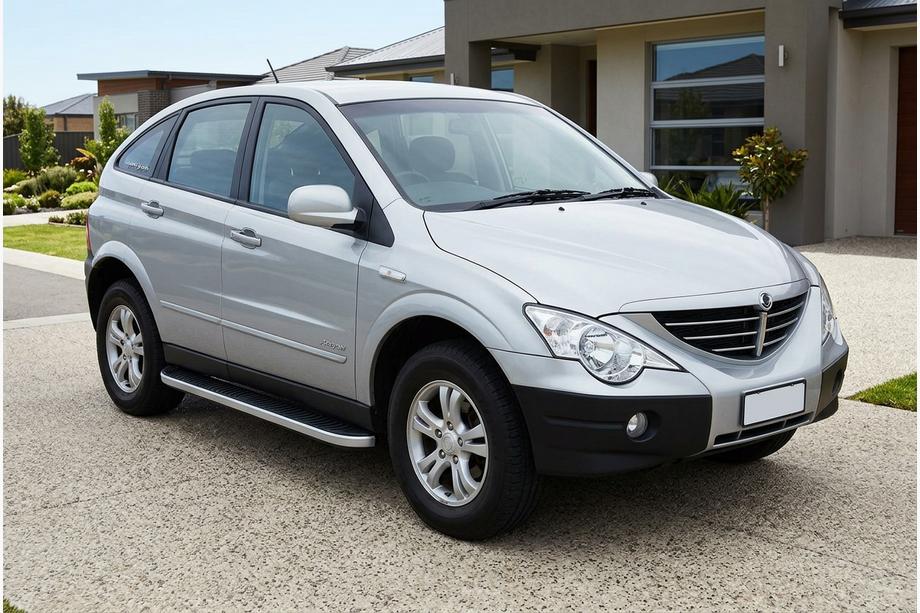 SsangYong Action 2005–2018 Tayga Grey -sivuaskelmat (2 kpl, alumiini) Image