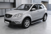 SsangYong Korando 2010–2019 Maydos V1 sivuportaat (2 kpl, alumiini ↗ ruostumaton teräs) kuva 1