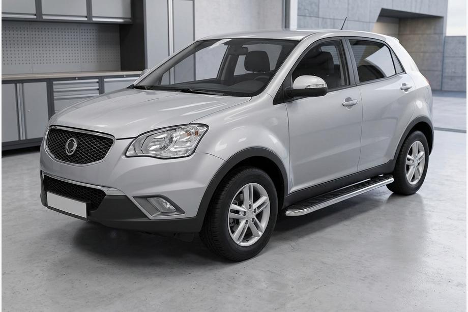 SsangYong Korando 2010–2019 Maydos V1 sivuportaat (2 kpl, alumiini ↗ ruostumaton teräs) Image