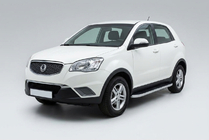 SsangYong Korando 2010–2019 Sivuportaat Tayga Grey (2 kpl, alumiini) kuva 1