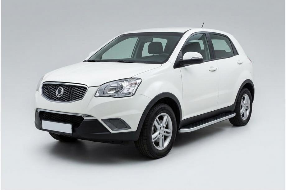 SsangYong Korando 2010–2019 Sivuportaat Tayga Grey (2 kpl, alumiini) Image