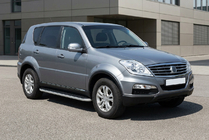 SsangYong Rexton I 2001–2017 Sivuportaat Tayga Grey (2 kpl, alumiini) 2012-2017 kuva 1