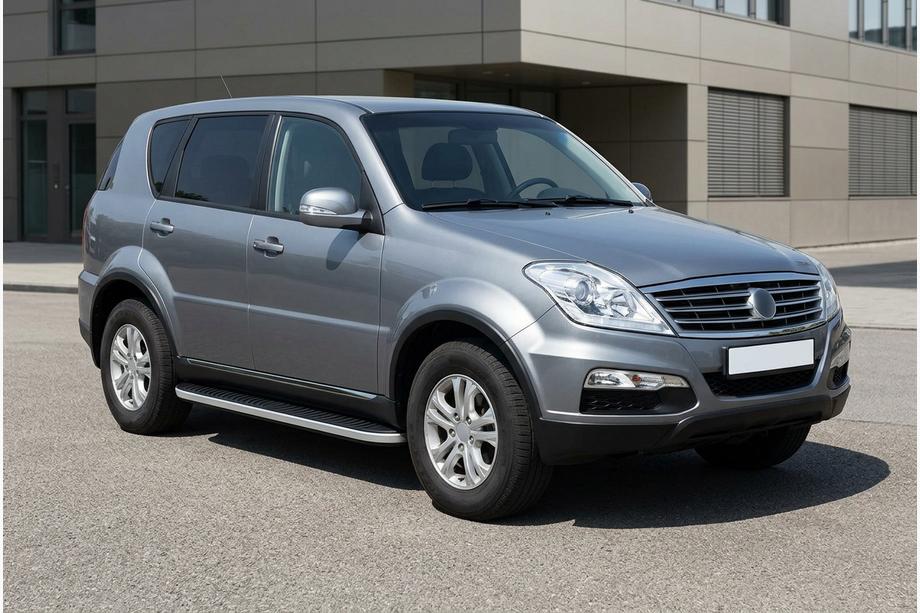 SsangYong Rexton I 2001–2017 Sivuportaat Tayga Grey (2 kpl, alumiini) 2012-2017 Image