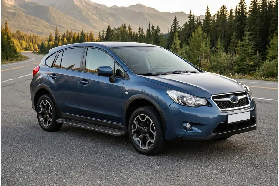 Subaru XV 2011–2017 Allmond Black sivuportaat (2 kpl, alumiini) Image