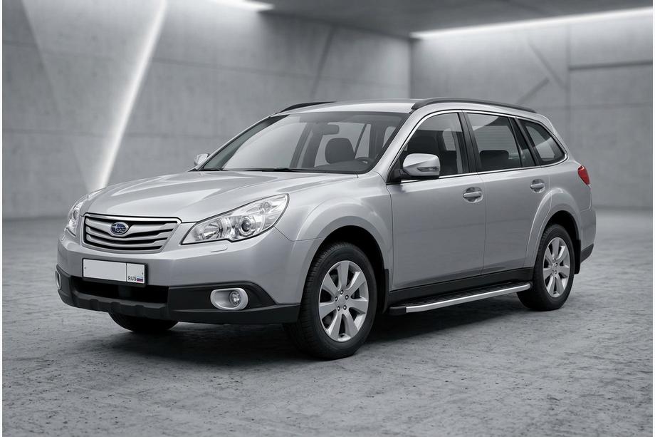 Subaru Outback 2009–2014 Fullmond sivuastinlaudat (2 kpl, alumiini) Image