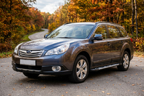 Subaru Outback 2009–2014 Sunrise sivuportaat (2 kpl, alumiini) kuva 1