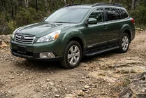 Subaru Outback 2009–2014 Sivuporrast Bosphorus Black (2 kpl, alumiini) kuva 1
