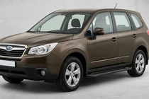 Subaru Forester 2013–2018 Allmond Black sivuportaat (2 kpl, alumiini) kuva 1