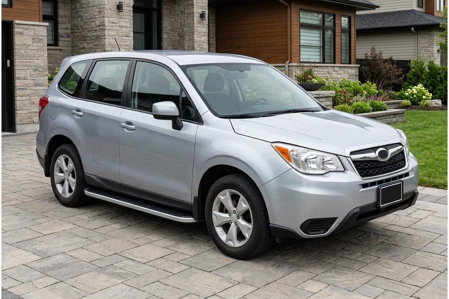 Subaru Forester 2013–2018 Tayga Grey -sivuaskelmat (2 kpl, alumiini) Image