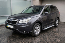 Subaru Forester 2013–2018 Allmond Grey -sivuporrassarja (2 kpl, alumiini) kuva 1