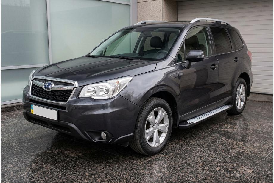Subaru Forester 2013–2018 Allmond Grey -sivuporrassarja (2 kpl, alumiini) Image