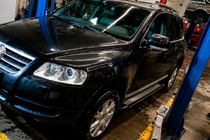 Volkswagen Touareg 2002–2010 Rainbow sivuporrassarja (2 kpl, alumiini) kuva 2
