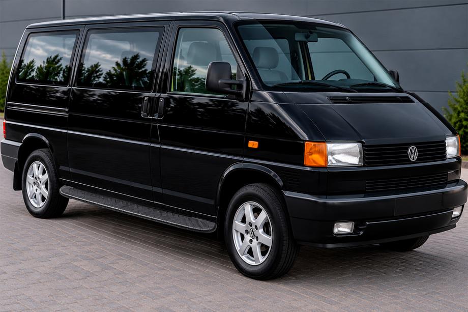 Volkswagen T4 Transporter 1990–2003 Sivuporrast Bosphorus Black (2 kpl, alumiini) Pitkä akseliväli Image