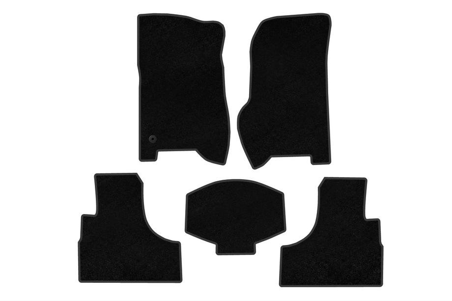 Jeep Cherokee/Liberty 2002–2007 Premium-tekstiilimatot (Musta) Image