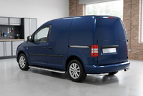 Volkswagen Caddy 2004–2010 Maydos V1 sivuportaat (2 kpl, alumiini ↗ ruostumaton teräs) Maxi-alusta kuva 1