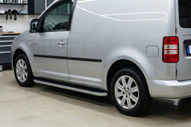 Volkswagen Caddy 2010–2015 Tayga sivuastinlaudat (2 kpl, alumiini) Maxi-alusta kuva 1