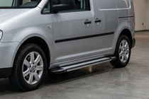 Volkswagen Caddy 2010–2015 Rainbow sivuportaat (2 kpl, alumiini) Maxi-alusta kuva 1