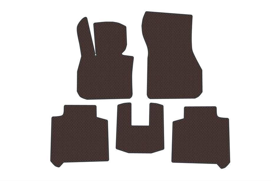 BMW 2-sarja Active Tourer F45/F46 2014–2021 Carsuit kumimatot matkustamoon (2 riviä, F46, ruskea) Image
