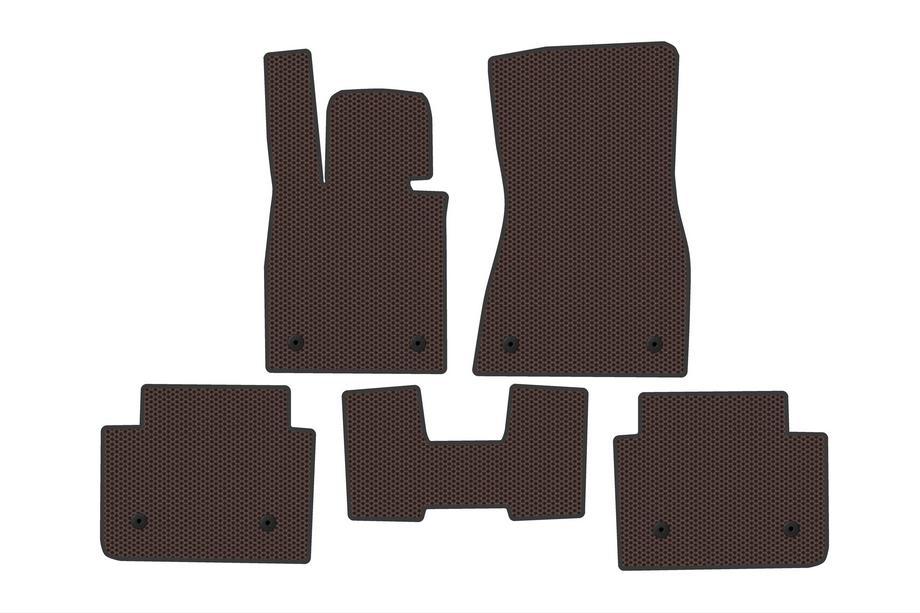 BMW 5/i5 -sarja G60/G60E/G61 2023– Carsuit kumimatot matkustamoon (i5 G60E, ruskea) Image