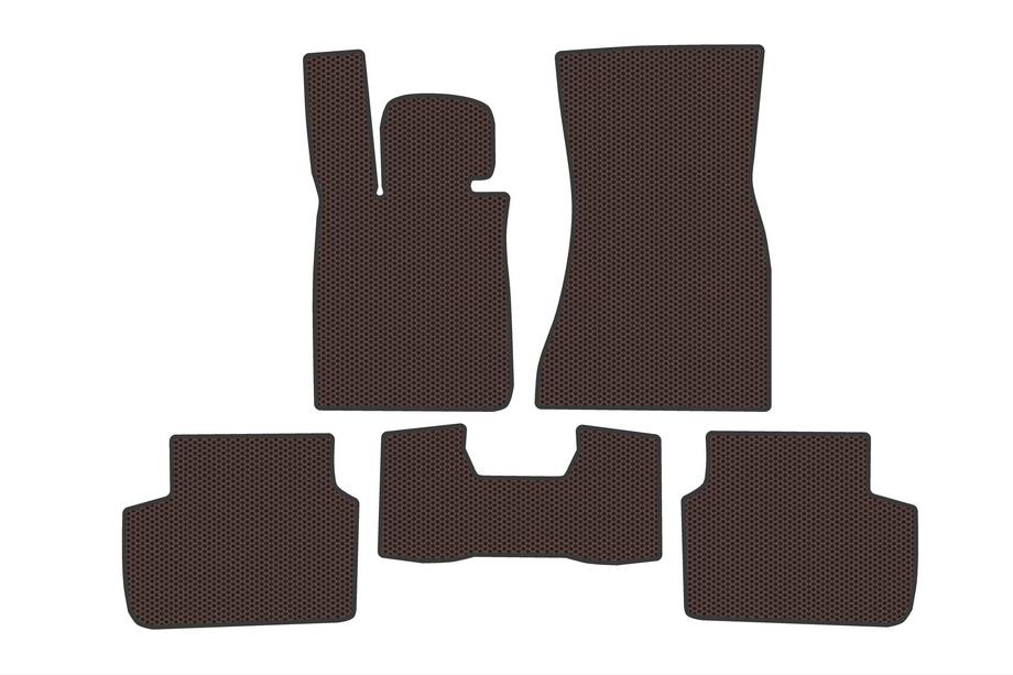 BMW 7-sarja G11/G12 2015–2022 Kumimatot Carsuit (G11, ruskea) Kuva 1