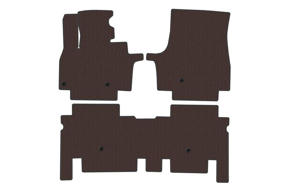 KIA EV9 Kumimatot Carsuit (2 riviä, ruskea) Image