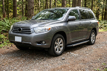 Toyota Highlander 2008–2013 Duru sivuportaat (2 kpl, alumiini) kuva 1