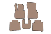 BMW 2-sarja Active Tourer F45/F46 2014–2021 Carsuit-kumimatot matkustamoon (2 riviä, F46, beige) kuva 1