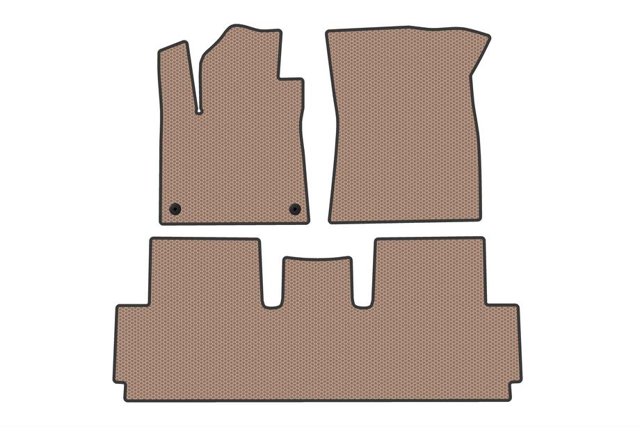 Citroen C-4 Picasso 2013–2022 Carsuit kumimatot (Grand, 2 riviä, beige) Image