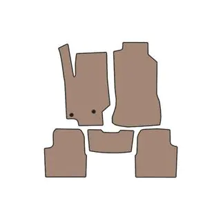 Carsuit kumimatot (bensiini, beige)