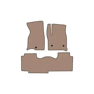 Carsuit kumimatot matkustamoon (2 riviä, beige)