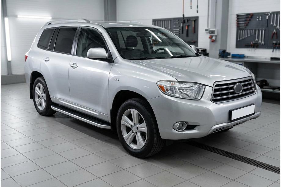 Toyota Highlander 2008–2013 Tayga Grey -sivuaskelmat (2 kpl, alumiini) Image